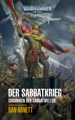 Der Sabbatkrieg ist ein grausamer Kreuzzug, der einen blutigen, brennenden Pfad durch das Imperium zieht. An der Front stehen die tapferen Regimenter des Astra Militarum, darunter auch das unerschütterliche Erste Tanith- Regiment, auch Gaunts Geister genannt. Sie stellen sich den gnadenlosen Mächten des Chaos, dem Erzfeind der Menschheit, in einem endlos scheinenden Krieg.         Die Kurzgeschichten dieser Anthologie entführen den Leser an die Front der wütenden Konflikte in den Sabbatwelten und wurden von einigen der bekanntesten Autoren von Black Library verfasst, darunter Dan Abnett, Graham McNeill, John French, Matthew Farrer und Rachel Harrison.