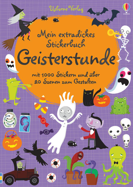 Im Gruselschloss, in der Hexenküche oder auf der Monsterparty - mit 1000 Stickern kannst du mehr als 20 gruselige Szenen gestalten. Verziere mit den vielen Extra- Stickern Geschenke, Einladungen und Briefumschläge.