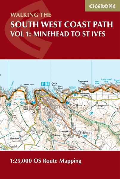 A booklet of the mapping needed to walk the northern section of the 1015km (630 mile) South West Coast Path National Trail between Minehead and St Ives. The full route is shown on 1:25,000 OS maps The map booklet can be used to walk the trail in either direction Sized to easily fit in a jacket pocket or rucksack The relevant extract from the OS Explorer map legend is included Part of a 3-volume map booklet series of the entire trail An accompanying Cicerone guidebook – Walking the South West Coast Path is also available