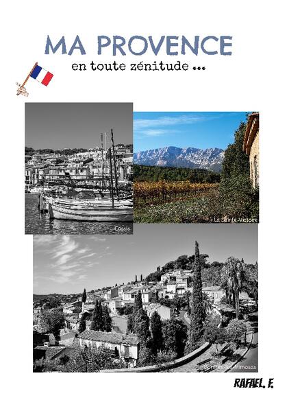 Durant presque 15 mois, j'ai visité une trentaine de villages provençaux. Quand je dis "j'ai", je devrais plutôt dire mon fidèle appareil photo et moi ! J'ai souhaité faire de cet ouvrage un guide qui vous aidera à découvrir (ou redécouvrir), grâce à mes photos, mes recherches historiques et mon ressenti, une région magnifique ! "Ma Provence en toute zénitude" vous emmènera dans le Luberon, le Vaucluse, le bord de la méditerranée, le Var et son arrière pays