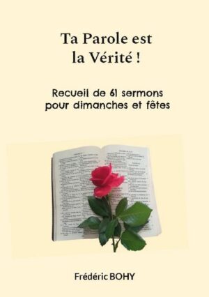 Les sermons de ce recueil recouvrent l'ensemble des dimanches et fêtes de l'année liturgique. Ils se basent résolument sur les textes de l'Ecriture sainte, dont l'apôtre Paul affirme qu'elle « est inspirée de Dieu » et qui, de ce fait, doit être reçue comme la Parole de Dieu, seule source de Vérité. C'est dans un esprit d'entière fidélité à l'Ecriture que ces sermons ont été rédigés : le lecteur familiarisé avec la Bible s'en rendra aisément compte. Ils contribueront à l'enrichissement spirituel de tout croyant désireux de grandir dans la foi chrétienne et lui apporteront paix, joie et réconfort dans l'assurance du salut gratuit en Jésus-Christ, l'unique Sauveur.