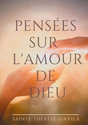 « Pensées sur l'Amour de Dieu » se veut un commentaire du Cantique des Cantiques. Sainte Thérèse D'Avila prodigue des conseils pratiques pour vivre en amitié avec Dieu et pour nous aider à distinguer la vraie paix, celle qui vient de Lui. Thérèse D'Avila nous invite à nous tenir éveillés auprès de Lui, et nous rassure en ce que Jésus est notre paix et qu'il se donne à nous dans les sacrements : Eucharistie, Réconciliation. Notre réponse à son appel est de préparer en nous une demeure pour Lui. Ce petit ouvrage rare et pertinent de Sainte Thérèse D'Avila mérite une lecture en complément de celle du Cantique des Cantiques.