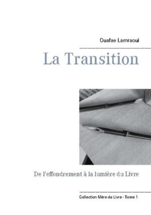 Longtemps opposées et jugées rationnelle ou irrationnelle l'une de l'autre, science et théologie, ont depuis évolué vers l'ouverture d'un dialogue entre les deux corps. L'eschapsologie est le néologisme d'une discipline qui remplit les conditions d'un médiateur capable d'ouvrir chacune des deux perspectives à la compréhension de l'autre, tout en conservant leur statut et autonomie propre. La Transition est une réflexion basée à la fois sur les sciences rationnelles et les eschatologies du Livre. Le présent mémoire, reflète la maîtrise d'un scénario ordonné et réaliste sur le thème des grands signes de la fin des temps. La chronologie de ces grands évènements, propose un effondrement irréversible et brutal de l'écosystème et par conséquent de notre civilisation.