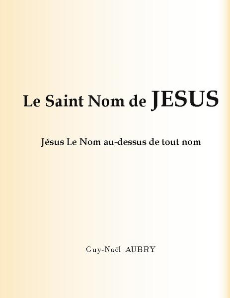 D'où vient Le nom de Jésus Jésus ? Que signifie-t-il ? Quelqu'un a-t-il déjà porté ce nom avant Jésus ? Quelle(s) différence(s) entre Jésus et Jésus-Christ ? Comment saint Pierre et saint Paul prêchaient-ils en recourant au nom de Jésus ? Comment prier Le Père éternel ? Comment « utiliser » Le Saint Nom de Jésus dans sa prière ? Et dans sa vie de tous les jours ? Tels sont des exemples de questions, parmi beaucoup d'autres auxquels l'auteur répond dans ce livre sur Le Saint Nom de Jésus qui se veut : simple, efficace et résolument pratique. Celui qui le lit saura clairement quoi dire et que faire et pourquoi il est préférable qu'il en soit ainsi, à partir d'exemples de la Sainte-Écriture, de références bibliques, et de courtes prières proposées. Un livre que vous serez content d'avoir sous le coude. Bonnes et saintes lectures.