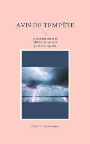 Parfois par un orage violent ou une tempête vigoureuse, dame nature nous montre comment elle peut s'emporter par de furieux coup de butoir. L'événement nous remet en place et nous montre combien nous sommes vulnérables face aux éléments déchainés. Nos relations avec nos semblables peuvent aussi passer par des moments intensément désagréables et conflictuels qui nous montrent nos faiblesses face à l'autre, ses besoins et ses aspirations, et ainsi nous amener à une séparation sociale ou une division politique. Ce livre a été écrit dans un style philosophico-épique, à l'attention de tout un chacun, afin de vous aider, chers lecteurs, à ouvrir un peu plus les yeux de votre coeur et de votre esprit, pour reconnaitre que l'humanité, c'est-à-dire nous tous, faisons fausse route et que nous devons revenir à nos origines, c'est-à-dire redécouvrir la vérité et la raison de la création de l'homme et de son environnement et vivre en accord avec le mandat créationnel que le Créateur a ordonné et non pas contre celui-ci. Prochainement, notre civilisation va se heurter à une violente tempête, accompagnée de tribulations et de renversements sans précédents dans son Histoire. Tout ceci va la forcer à revenir de ses mauvaises voies et l'aider à changer de comportement. C'est dans la Bible, le Livre des livres, appelé aussi Parole de Dieu ou Ecritures Saintes, qu'elle trouvera tout ce dont elle a besoin pour vivre une existence sereine, harmonieuse et pacifique, telle une plante bien alimentée d'air pure, d'eau fraiche et de soleil bienfaisant. Que le Dieu des cieux et de la terre nous aide dans cette démarche vitale pour l'avenir de la planète et de ses habitants.