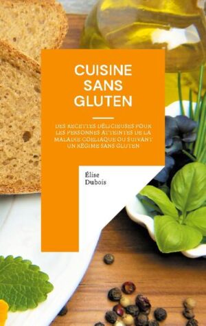 Dans un monde où la santé et le bien-être alimentaire sont essentiels, "Cuisine sans Gluten" se dévoile comme le guide ultime pour les amateurs de cuisine qui cherchent à satisfaire leurs papilles tout en respectant les besoins des personnes atteintes de la maladie coeliaque ou qui suivent un régime sans gluten. Cet ouvrage exceptionnel, écrit par Élise Dubois, vous invite à un voyage culinaire rempli de saveurs délicieuses, sans compromettre votre santé. Les pages de ce livre renferment une collection exceptionnelle de recettes sans gluten, qui raviront les palais les plus exigeants et permettront à tous de savourer la vie. Ce que vous découvrirez dans ce livre : La Magie du Sans Gluten : Explorez les bases de la cuisine sans gluten, comprenant les substituts d'ingrédients, les astuces de cuisson et les bienfaits pour la santé. Recettes Gourmandes : Découvrez une variété de plats délicieux, des entrées aux desserts, qui vous prouveront que manger sans gluten ne signifie pas sacrifier la saveur. Options Saines : Apprenez comment les recettes sans gluten peuvent contribuer à une alimentation équilibrée et bénéfique pour la santé. Inclusif pour Tous : Profitez de recettes conçues pour plaire à tous, qu'ils aient des restrictions alimentaires ou non. Cuisine Créative : Trouvez l'inspiration pour créer vos propres plats sans gluten et personnalisez-les selon vos préférences. Pourquoi ce livre est essentiel : Chaque chapitre de "Cuisine sans Gluten" est enrichi de témoignages inspirants, de conseils pratiques et de suggestions pour vous aider à cuisiner sans gluten avec aisance. Que vous soyez concerné par la maladie coeliaque ou que vous souhaitiez simplement explorer de nouvelles saveurs, ce guide vous offre les outils nécessaires pour créer des repas délicieux et nourrissants. Investissez dans votre propre bien-être et celui de vos proches avec "Cuisine sans Gluten". Découvrez une cuisine riche en saveurs et en bienfaits pour la santé, où la restriction alimentaire laisse place à la créativité culinaire. N'attendez pas pour vous régaler sans gluten. Plongez dans "Cuisine sans Gluten" dès aujourd'hui et découvrez comment la cuisine sans gluten peut être une célébration de la gastronomie, de la santé et du plaisir. Votre voyage culinaire commence ici.