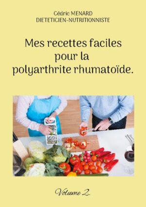 Cet ouvrage est dédié à toutes les personnes souffrant de la polyarthrite rhumatoïde, et il offre aux détenteurs de l'ouvrage du même auteur : " Quelle alimentation pour la polyarthrite rhumatoïde ? " un ouvrage complémentaire. De nombreuses recettes à base de poisson, de viande, de légume vert, de féculent, ainsi que des desserts gourmands, vous sont proposés, toutes et tous plus faciles les uns que les autres à élaborer, vous permettant ainsi de mieux gérer l'alimentation spécifique que votre polyarthrite rhumatoïde exige. Deux semaines de menus adaptés et totalement inédits, incluant les recettes proposées au sein de l'ouvrage, vous sont également proposées.