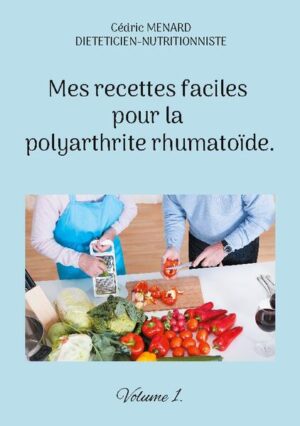 Cet ouvrage est dédié à toutes les personnes souffrant de la polyarthrite rhumatoïde, et il offre aux détenteurs de l'ouvrage du même auteur : " Quelle alimentation pour la polyarthrite rhumatoïde ? " un ouvrage complémentaire. De nombreuses recettes à base de poisson, de viande, de légume vert, de féculent, ainsi que des desserts gourmands, vous sont proposés, toutes et tous plus faciles les uns que les autres à élaborer, vous permettant ainsi de mieux gérer l'alimentation spécifique que votre polyarthrite rhumatoïde exige. Deux semaines de menus adaptés et totalement inédits, incluant les recettes proposées au sein de l'ouvrage, vous sont également proposées.