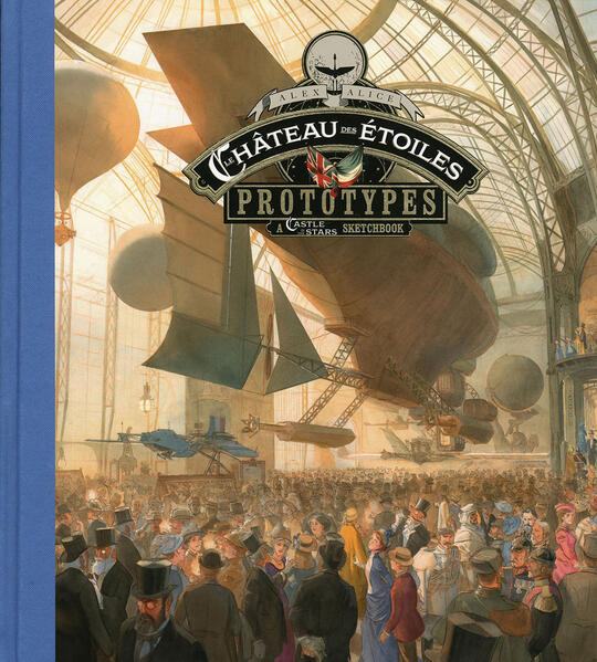 As a child, Alex Alice dreamt of going to the moon along with Jules Verne’s characters… As an adult, his dream came true with his creation of Castle in the Stars! The world created by Alex Alice in Castle in the Stars is rich and plentiful. This wildly talented author and illustrator has taken us on fantastic journeys through two series of comic books, as well as through articles written in the Castle in the Stars very own newspapers, its models, costumes and accessories and large exhibitions. If you are a fan of Jules Verne and gorgeous drawings, you will absolutely be over the moon (please pardon the pun!) for Alex Alice’s watercolours depicting his Jules Verne era exploration of the stars! The Universe in 1875 is an "in- world product" meaning it has been imagined for travellers from the Castle in the Stars universe itself: a lavishly illustrated guidebook, complete with travel tips and maps. It is a gorgeous opportunity to discover an alternative universe through 100 sweeping watercolour illustrations complete with immersive texts to bring it all to life, and is an ideal introduction to the Castle in the Stars universe! About the sketchbook Prototypes: Prototypes lets you in to the backstage of Castle in the Stars. Alex Alice opens his sketchbooks for us for the very first time, sharing in detail the process of his creation, from writing to design, along with the actual construction of the Castle in the Stars world, and the steps in making the illustrations. The sketchbook is bilingual, (English and French). It includes pages from the comic book, concept design drawings, photographs of different types of aethersuits, and of course hundreds of sketches! A word from the publishers: This gorgeous book takes you on an unbelievable journey, beginning with the attention to detail paid to producing the books themselves