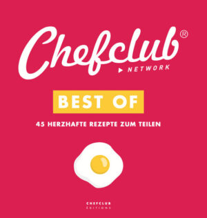 Best Of Band 1 umfasst 45 herzhafte Kultrezepte von Chefclub! In den sozialen Netzwerken gefeiert, in den Küchen der Welt gekocht, sind diese Rezepte ebenso einfach, wie lecker. Dank zahlreicher Abbildungen und etappenweiser Anleitung ist das Kochbuch für alle Küchenlevel geeignet und sollte es mal schwierig werden, kann dank der QR Codes direkt das entsprechende Rezeptvideo angeschaut werden.