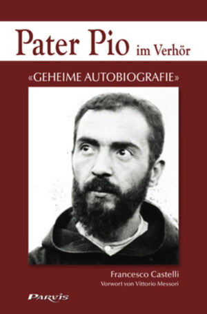 Am 14. Juni 1921 klopft ein Priester an die Pforte des Klosters im Städtchen San Giovanni Rotondo. Es handelt sich um Msgr. Raffaello Carlo Rossi, Apostolischer Visitator und zukünftiger Kardinal, den das Heilige Offizium geschickt hat, um Pater Pio unter Ausschluss der Öffentlichkeit zu befragen. Zu dieser Zeit hat der Mönch mit den Stigmata bereits einen sehr hohen Bekanntheitsgrad erlangt und sich dabei auch einflussreiche Feinde gemacht, die ihn verleumden. Darunter vor allem Pater Agostino Gemelli und Msgr. Pasquale Gagliardi, die nicht an seine übernatürlichen Gaben glauben. So kommt es, dass der Vatikan aktiv wird und Klarheit verlangt. Bischof Rossi hält sich acht Tage im Kloster Santa Maria delle Grazie auf. Er befragt zunächst die Mitbrüder des Kapuzinermönches. Danach befragt er die Priester der Gemeinde und schließlich Pater Pio selbst. Jetzt, vierzig Jahre nach dem Tod des Heiligen, wird dieses außergewöhnliche Dokument, dank der sorgfältigen Recherchen von Pater F. Castelli, komplett veröffentlicht. «Ein außergewöhnliches Dokument» nennt es Vittorio Messori, der bekannte italienische Journalist. In seinem Vorwort lädt er den Leser dazu ein, sich mit diesem Text auseinanderzusetzen. Wie ein Film spielt sich unter unseren Augen und aus verschiedenen Blickwinkeln eine Woche im Leben des Pater Pio ab. Was die Mitbrüder nicht wissen und erzählen können, das erzählt uns Pater Pio selber. Immer mit einer Hand auf dem Evangelium, gibt er Msgr. Rossi ganze 142 ausführliche Antworten auf dessen drängende Fragen. Dabei schlägt er den Bogen von seinen übernatürlichen Begabungen zu seinem gesundheitlichen Zustand, zu seinen Vorlieben und zu seinen Freundschaften. Unter Eid gesteht er das Phänomen der Bilokation und andere übernatürliche Gaben ein, die Gott ihm gewährt, um anderen Seelen zu helfen. Zum ersten Mal erzählt Pater Pio Einzelheiten von seiner Stigmatisation. Bischof Rossi macht in seinem Untersuchungsbericht keinerlei Zugeständnisse, doch er berichtet wahrheitsgetreu und ausgewogen. Dieses außergewöhnliche Dokument ermöglicht es uns, einen heiligen Priester des zwanzigsten Jahrhunderts besser kennenzulernen. Francesco Castelli ist Priester und trug als Geschichtsforscher zur Postulation im Seligsprechungsprozess von Papst Johannes Paul II. bei. Er lehrt moderne und zeitgenössische Kirchengeschichte am Institut für Sozial- und Religionswissenschaften «Romano Guardini» in Taranto. Er ist der Direktor der Geschichtsarchive von Taranto und arbeitet bei mehreren Zeitungen mit. Er hat kürzlich den dritten Brief von Karol Wojtyla entdeckt und veröffentlicht, den dieser Padre Pio geschrieben hatte.