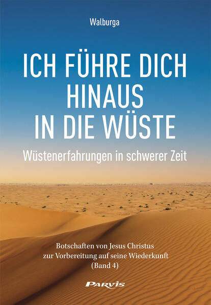 «Diese unter dem Decknamen Walburga verfasste Schrift stammt von einer sehr gottverbundenen Frau, die im Gebet immer wieder Eingebungen von Jesus Christus erhält … Ich habe ihre Eingebungen alle als authentisch erlebt … Ich kann diese Schrift vorbehaltlos Ihrer aufmerksamen Lektüre empfehlen und hoffe, dass sie zu einer Erneuerung des christlichen Lebens führt.» (aus dem Vorwort des geistlichen Begleiters von Walburga) Jesus hat mir die Botschaften in diesem Buch in verschiedenen Zeitabschnitten diktiert: den ersten Teil über die geistliche Wüste bereits im Jahr 2011, den zweiten Teil mit aktuellen und zukünftigen Wüstenerfahrungen erst im Winter 2022/2023. Und Teil 3 stammt aus der Karwoche 2022