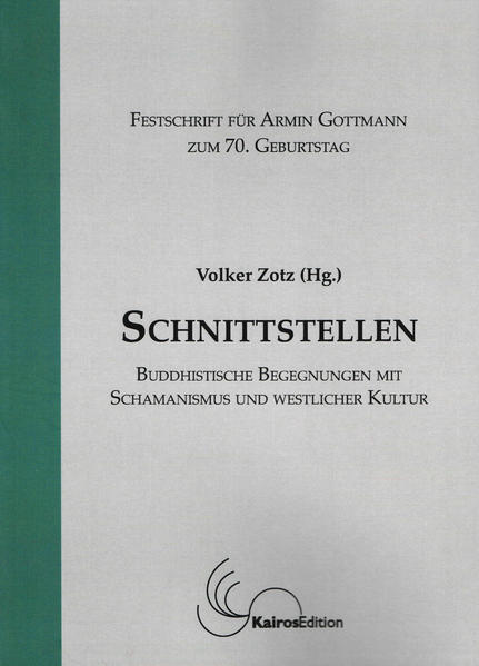 Am 26. Mai 2013 begeht der Mediziner, Yogaforscher und Psychotherapeut Armin Gottmann seinen 70. Geburtstag. Aus diesem Anlass legt die Kairos Edition (Luxemburg) als Festschrift den von Volker Zotz herausgegebenen Band Schnittstellen vor. In seiner Einführung zu den von acht Fachautoren verfassten Beiträgen schreibt der Herausgeber: „Im Sinn von Grenzflächen, die zugleich Orte des Kommunizierens sind, soll der Titel Schnittstellen verstanden werden. Es geht um Interaktionsprozesse eines als Bewegung aufgefassten Buddhismus mit anderen Sphären, um Befruchtungen und Einwirkungen. Dabei konzentriert sich der vorliegende Band exemplarisch auf buddhistische Begegnungen mit dem Schamanismus und der westlichen Kultur.“ Der niederländische Psychologe und Indologe Robert Janssen widmet seinen Beitrag inhaltlichen und historischen Beziehungen von Schamanismus, Yoga und Buddhismus. Die Wiener Ethnologin Veronica Futterknecht beleuchtet auf Grundlage ihrer Feldforschungen die Situation in Burma, wo der Geisterglaube und die Alchemie eng mit dem Buddhismus verknüpft sind. Mit der Wirkung des Orakelkults auf europäische Reisende in Tibet beschäftigt sich die österreichische Kultur- und Sozialanthropologin Birgit Zotz. Der japanische Literaturwissenschaftler Yukio Kotani denkt über westliche Interpretationen der buddhistisch inspirierten Lyrik seines Landes nach, wobei er vom Vergleich der Dichter Bashô und Goethe ausgeht. Das Problem der Authentizität im Hinblick auf die europäische Rezeption des Buddhismus reflektiert der Ethnologe und Schriftsteller Heinz Pusitz. Der Anglist Karl Neumann untersucht die Bedeutung buddhistischer Lehren im Werk des amerikanischen Literaten Jack Kerouac. Mit den Anfängen des Interesses für den Vajrayâna-Buddhismus in Europa befasst sich ein historischer Beitrag von Volker Zotz. Der Herausgeber nennt Armin Gottmann, dem das Buch gewidmet ist, einleitend einen „Grenzgänger zwischen Indien und Europa, dem Buddhismus und abendländischer Kultur, der Medizin westlicher Tradition und klassischen Heilweisen des Yoga.“ Mit der Biografie Armin Gottmanns, der seit 1999 das von Lama Anagarika Govinda gegründete Arya Maitreya Mandala leitet, beschäftigt sich ein Beitrag von Birgit Zotz. Eine kommentierte Bibliografie seiner Arbeiten steuerte die Indologin und Kunsthistorikerin Renate Huf zu dem Buch bei.