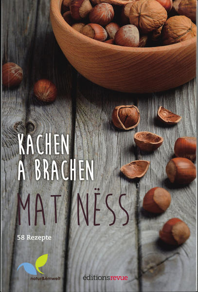 Hier haben Höbbyköche 58 Nussrezepte zum Kochen und Backen kreiert. Zum Einsatz kamen Walnüsse und Haselnüsse. Nüsse, die jeder selber anbauen oder regional kaufen kann. Ob eine Walnuss Vinaigrette oder eine Gestürzte Haselnusscrème, leckere Rezepte zum Ausprobieren. Das Buch ist in deutscher Sprache verfasst , der Titel der luxemburgischen Reihe Kachen und Brachen bedeutet nichts anderes als Kochen und Backen!