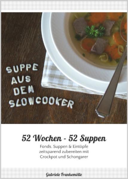 Leicht oder lieber deftig? Hausmannskost oder raffiniert? Dieser handliche Band für das Crockpot-Kochen listet 52 Rezepte für jede Jahreszeit, zum Beispiel Kürbissuppe, Kartoffel-Käsesuppe, Linsensuppe, Ofensuppe, Lauchsuppe, Fischsuppe, Gulaschsuppe, Sauerkrautsuppe, Irish Stew, Chili, Pichelsteiner Eintopf, Soljanka, Asia-Hühnersuppe. Mit Extra-Kapitel "Fonds & Fonds haltbar machen". Besonders praktisch in der Küche: Die Ringbuchbindung, das wischfest beschichtete Papier und das stabile schmutzresistente Cover. So kann der Band unbedenklich auch auf der Küchenarbeitsplatte liegen, während man/frau die Zutaten zubereitet und den Slowcooker bedient. Während Sie etwas anderes erledigen oder außer Haus arbeiten, gart im Schongarer Ihr Essen - ohne Anbrennen, ohne Rühren, ohne Aufwand.