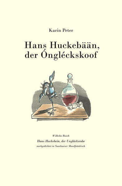 Auszug aus dem Vorwort von Frau Annegret Kramp-Karrenbauer, Ministerpräsidentin des Saarlandes: Nun hat sich die saarländische Mundartdichterin Karin Peter der Geschichte und des traurigen Schicksals von Hans Huckebein angenommen und überträgt so ein Stückchen bebilderter Weltliteratur in unsere saarländische Muttersprache. Ein begrüßenswertes Unterfangen, ...