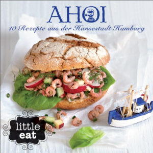 In diesem nur 12 cm x 12 cm großen "little eat"-Minikochbuch mit dem Untertitel "Ahoi" befinden sich 10 klassische Hamburger Rezepte, für die echten Fans der Hamburger Küche und Souvenirjäger. "little eat"-Kochbücher verstehen sich als kleines Geschenk oder Mitbringsel für kochbegeisterte Freunde oder einfach nur als kleines Goodie um sich selbst zu verwöhnen. Mit jedem verkauftem"little eat" geht ein kleiner Spendenbeitrag an ein ausgesuchtes Unternehmen das Bedürftigen hilft. Im "little eat"-"ahoi" geht dieser Beitrag an die "Hamburger Tafel".