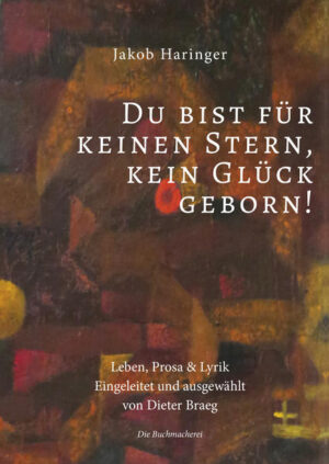 Dieses Buch widmet sich einem fast vergessenen Schriftsteller und Übersetzer: Josef Haringer. Dieter Braeg wird als Herausgeber einen längeren aktualisierten Lebenslauf samt einer Auswahl von Prosa- und Lyriktexten dieses Autors herausgeben. Haringer wurde am 16.3.1898 in Dresden-Neustadt geboren und starb am 3.4.1948 in Zürich. Nach Abbruch einer kaufmännischen Lehre führte Haringer ein unstetes Wanderleben. Haringers Werke erschienen meist im Selbstverlag, die Erscheinungsorte waren häufig fingiert. Er lebte vorwiegend von Bettelbriefen an prominente Schriftsteller, zu seinen Förderern gehörten Alfred Döblin und Hermann Hesse. Da ihm 1936 von den NS-Machthabern die deutsche Staatsangehörigkeit aberkannt wurde, emigrierte Haringer 1938 nach Prag und von dort in die Schweiz. Bei der einzigen Bücherverbrennung in Salzburg im Jahre 1938 wurden auch seine Bücher verbrannt! 1939 lebte er vorübergehend in Paris, anschließend wieder in der Schweiz, wo er während des Zweiten Weltkriegs in verschiedenen Flüchtlings- und Internierungslagern festgehalten wurde. Haringer war ein Schnorrer-König, Vielreisender, Verfälscher seines eigenen Lebenslaufs, genialer Übersetzter von Francois Villons „Testament“ und Polemiker. Seine Bücher sind nur noch antiquarisch, sehr teuer, zu erwerben.