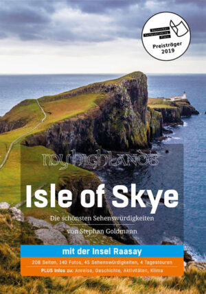 Der Reiseführer zeigt die wichtigsten Sehenswürdigkeiten auf der Isle of Skye und der benachbarten Insel Raasay. Er Wurde mit dem Deutschen Selfpublishing-Preis 2019 ausgezeichnet. Dort, wo Schottland am schönsten ist! Die Isle of Skye vor der Westküste Großbritanniens verzaubert ihre Besucher mit einer einzigartigen Landschaft, die es nirgends sonst so gibt: ­Dunkle Berge, schroffe Küsten und saftig-grüne Hügel - dazu einen guten Schluck Whisky aus den heimischen Brennereien und ein wohlwollendes Kopfnicken der Einheimischen. Dieser Reiseführer vermittelt alles Wichtige für die Reise zur „Insel des Nebels“ und ihrer Nachbarin Raasay. Der komplette Inhalt im Überblick: Über die Isle of Skye Vorwort: Liebe Leser Willkommen auf der Isle of Skye Eine kurze Geschichte der Isle of Skye Die Clans der Insel Clan MacLeod Clan MacDonald of Sleat Clan MacKinnon Clan MacNeacail Clan MacAskill Wissenswertes Geologie: Baumeister einer ­herrlichen Landschaft Flora & Fauna: Tiere und Pflanzen Reiseplanung: Essen, Trinken, Fahren, Kinder, Hunde ... Anreise: So kommt man zur Isle of Skye Die schönsten Sehenswürdigkeiten Hinweise zur Nutzung des Reiseführers Trotternish 1 Portree: Der Hafen des Königs auf der Isle of Skye 2 Scorrybreac: Rundweg in das Land der Nicolsons 3 Aussichtspunkte: Bride’s Veil Falls, Lealt Falls, Rigg Viewpoint 4 Old Man of Storr: Skyes grimmiger Wächter der Berge 5 Brother’s Point: Die Brüder hatten einen gigantischen Blick 6 Kilt Rock: Ein Fels wie ein Schottenrock 7 Staffin Museum: Fossilien-­Sammlung eines Enthusiasten 8 Quiraing Viewpoint: Der größte Erdrutsch Großbritanniens 9 Staffin Bay: Wo die Dinosaurier Abdrücke hinterließen 10 Duntulm Castle: Die Macht über Trotternish 11 Skye Museum of Island Life: Das Leben in alten Blackhouses 12 Kilmuir-Friedhof: Flora MacDonalds letzte Ruhe Hintergrund: Flora McDonald 13 Kilvaxter Souterrain: Hinunter in den Eisenzeitkeller 14 Fairy Glen: Wo die Feen ihren Garten pflegen 15 Caisteal Uisdean: Hugh ­Mac­Donalds salziges Ende 16 St. Columba’s Isle: Mis­sionare und kriegerische Bischöfe Waternish & Duirinish 17 Duirinish Stone: Ein alter Friedhof und ein neuer Standing Stone 18 Dunvegan Castle: Stolzer Sitz des Clans MacLeod 19 Coral Beaches: Skyes wunderbar weiße Strände 20 Giant Angus MacAskill Museum: Erinnerung an einen Riesen 21 Colbost Folk Museum: Noch ein Blackhouse auf Skye 22 Neist Point: Kraftvoller Insel­ausklang im Westen 23 MacLeod’s Tables: Die Überheblichkeit des Alasdair MacLeod 24 Dun Beag Broch: Ein Haus aus der Eisenzeit Minginish 25 Talisker Distillery: Rauer Whisky mit Meer-Geschmack 26 Talisker Bay: Grandiose Bucht mit schwarzem Sand 27 Fairy Pools: Blaues Wasser unter schwarzen Bergen Hintergrund: Die letzte Schlacht der großen Clans 28 Sligachan Bridge: ­Malerische alte Brücke vor den Cuillins Strath & Sleat 29 Cill Chriosd: Ehrwürdiger Platz des Christentums 30 Dun Ringill: Eisenzeitfestung und MacKinnon-Burg 31 Elgol: Berge, Meer und Bonnie Prince Charlies Fluchthelfer 32 Loch Coruisk: Traumhafter See zwischen den Bergen 33 Dunscaith Castle: Clan ­Mac­Donalds erster Sitz 34 Point of Sleat und Camas Daraich: Das Südende von Skye 35 Armadale Castle: Clan MacDonalds letztes Heim 36 Torabhaig Distillery: Skyes neue Whisky-Brennerei 37 Glenelg-Skye Ferry: Schwimmendes Museum bei Kylerhea 38 Caisteal Maol und Kyleakin: Wo Saucy Mary Zoll verlangte Raasay 39 Raasay House: Das Nerven­zentrum der Insel 40 Raasay Distillery: Moderne ­verschmilzt mit Insel-Tradition 41 Pictish Stone: Auch auf Raasay lebten die Pikten 42 Brochel Castle: Eine Ruine ­balanciert auf einem Felsen 43 Calum’s Road: Von Ausdauer und schottischer Sturheit 44 Dun Caan: Raasays höchster Punkt 45 Die Minen von Raasay: Wo ­deutsche Gefangene schufteten Tages-Rundfahrten Tour 1: Trotternish total, Skyes Norden Tour 2: Unterwegs im Westen Tour 3: Aufs Festland und zurück Tour 4: Der Süden der Isle of Skye Anregungen und Tipps Weitere Dinge, die man auf Skye tun kann Essen, Trinken, Schlafen Restaurants & Imbisse Hotels und Bed & Breakfasts Jugendherbergen & Hostels Campingplätze Anhang Nützliches: Tankstellen, Werkstätten, Geldautomaten, Notfall ... Nachhaltig Reisen: Gedanken zum Tourismus Über den Autor Literaturverzeichnis