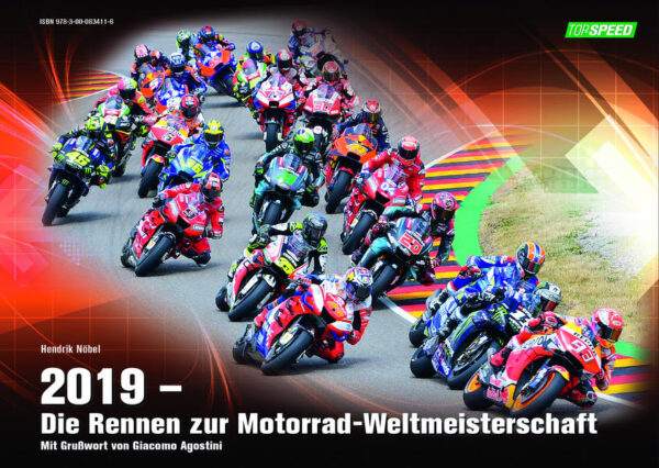 Am 17. Juni 1949 begann zur legendären Tourist Trophy die Geschichte der Motorrad-Weltmeisterschaft. 70 Jahre nach der Premiere auf der Isle of Man begeistern Ausnahmekönner wie Marc Márquez, Valentino Rossi, Andrea Dovizioso, Maverick Viñales, Alex Rins und viele weitere mehr die Zuschauer auf den Tribünen der weltweit ausgetragenen Grand Prix oder vor den TV-Geräten. Atemberaubende Windschattenduelle, spektakuläre Überholmanöver oder Schräglagen jenseits aller physikalischen Gesetze charakterisieren die MotoGP. Königsklasse des Motorradrennsports wird diese Kategorie zurecht genannt. Auch in den Läufen der Moto2 und Moto3 ist die Leistungsdichte enorm und die Zeitabstände gering. Im Buch „2019 - Die Rennen zur Motorrad-Weltmeisterschaft“ berichtet Autor Hendrik Nöbel über die wichtigsten Details aller 19 ausgetragenen Grand Prix. Die Stimmen, Meinungen und Urteile der Fahrer sowie eine Vielzahl toller Momentaufnahmen gehören selbstverständlich dazu.