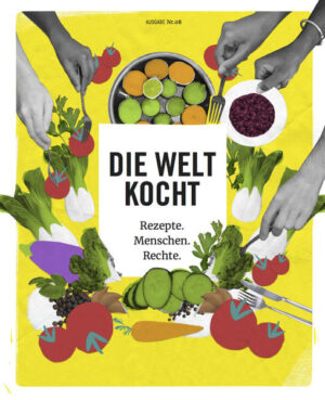 "Die Welt kocht" ist mehr als ein Kochbuch. Neben über 80 Rezepten aus 24 Ländern auf vier Kontinenten enthält es Hintergrundinformationen zu der jeweiligen nationalen Menschenrechtslage, Zahlen und Fakten zu Asylsuchenden und Wissenswertes zum Recht auf Asyl. Das Buch erschien erstmals Anfang der 1980er Jahre und ist das Ergebnis der Geflüchtetenarbeit der Amnesty-Asylgruppe in Münster. Bei ihren Beratungen kommen die ehrenamtlichen Helfer*innen mit Menschen aus verschiedensten Ländern zusammen, lernen nicht nur ihre persönlichen Geschichten und Schicksale, sondern oft auch ihre Esskultur und Essgewohnheiten kennen. Seit fast 40 Jahren sammeln sie Rezepte von Menschen, denen sie bei ihrer Arbeit begegnen, treffen sich zu gemeinsamen Kochabenden und probieren sich zusammen durch die Küchen dieser Welt. Ihre Erfahrungen und ihre kulinarischen Entdeckungen möchten sie mit diesem Buch mit allen Kochbegeisterten teilen.