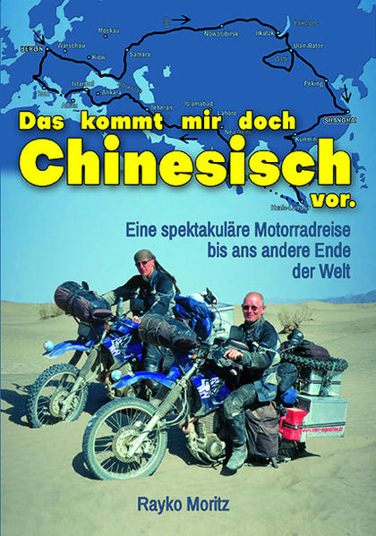 Martin und Rayko erleben auf ihrer Europa-Asien-Expedition auf dem Motorrad 365 Tage voller abwechslungsreicher Abenteuer. Sie begegnen außergewöhnlichen Persönlichkeiten und entdecken atemberaubende Landschaften. Wie auf einer Perlenkette von Berlin nach Shanghai reiht sich eine unglaubliche Geschichte an die andere: Sie kämpfen sich durch den Schlamm im Ural, irren durch die Wüste Gobi und baden in chinesischen Menschenmengen. Sie geraten in eine Schießerei in den laotischen Bergen, ringen mit dem indischen Papiertiger und schlittern durch die osttürkische Winterwelt. Wie schmuggeln sie ihre Maschinen trotz schier unerfüllbarer chinesischer Einreisebestimmungen ins Reich der Mitte? Wie bekommen sie die Motorräder über den Indischen Ozean? Das kommt mir doch Chinesisch vor ist ein packender Reiseroman, der stets mit einem Augenzwinkern interessant und spannend erzählt.