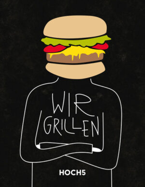 Grillen? Ist eine ernste Angelegenheit. Aber warum eigentlich? Das geht doch auch mit einem Augenzwinkern. Und mit echten Typen - wie Chantalle Chickenburger, Fiete Feta, Officer Orange und über vierzig weiteren. Die dir zeigen, wie man richtig grillt. Gemeinsam mit dem zweifachen Grillweltmeister Klaus Breinig und Team-Vizeweltmeister und Team-Vizeeuropameister Jörn Fischer ist das Grillbuch WIR GRILLEN entstanden, das sich stark von üblichen Koch- und Grillbüchern abhebt. Mit Schritt für Schritt-Anleitungen, garniert mit Illustrationen, abgeschmeckt mit Strichzeichnungen und einem Schuss Humor. Mit Fotos, die Lust aufs Nachgrillen der Rezepte machen, und Texten, die den Appetit auf ein gutes Stück Fleisch, einen ordentlichen Burger oder süßen, gegrillten Nachtisch anheizen.