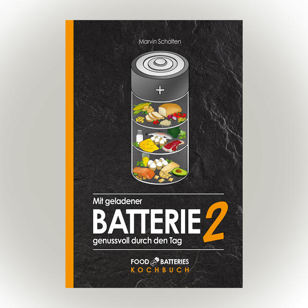 Mit geladener Batterie genussvoll durch den Tag 2 ist mehr als nur ein Kochbuch. Dieses Kochbuch ist die Fortsetzung vom ersten Teil (Jedoch benötigt man nicht den ersten Teil dieser Buchreihe). Mehr Erklärungen, mehr Rezepte einfach mehr Inhalt. Es beinhaltet 100 Rezepte die alle nach dem Food Batteries Konzept aufgebaut sind. Dadurch wird dein Körper optimal mit allen wichtigen Nährstoffen versorgt, damit er fit und leistungsfähig ist. Egal ob du abnehmen, Muskeln aufbauen oder dich einfach nur gesund und fit fühlen möchtest, durch das Food Batteries Konzept ist all das ohne großen Aufwand und Verzicht möglich! In diesem Koch- & Ernährungsbuch sind viele verschiedene Rezepte von herzhaft bis süß. Dabei haben alle Rezepte und Mahlzeiten einen hohen Eiweißanteil, weshalb sie sich auch optimal für Sportler eignen. Für fast alle Gerichte werden nur Lebensmittel verwendet, die es in jedem normalen Lebensmittelgeschäft oder Discounter zu kaufen gibt. Was beinhaltet dieses Buch? Erklärungen über Ernährung, Sport, Stoffwechsel usw. 100 detaillierte Rezeptbeschreibungen mit Nährwert- bzw Batterieangaben (auch für Kochanfänger gut geeignet) Ein individuell auf Dich anpassbarer Ernährungsplan nach dem Food Batteries Konzept. Eine Nährwerttabelle aller verwendeten Lebensmittel. Also worauf wartest Du noch? Hol Dir dein eigenes Buch und Fang auch Du an, deine Batterie zu laden! Zusatzinfo: Das Kochbuch umfasst 266 Seiten gratis Lieferung Buchformat: 170mmx240mm ISBN: 978-3-00-068594-1 [Dieses Kochbuch enthält keine Veganen Rezepte. Von den 100 Rezepten sind es 34 Vegetarische Rezepte (vorwiegend Süßspeisen - Siehe Bild vom Inhaltsverzeichnis - Vegetarische Rezepte sind mit einem V gekennzeichnet)]