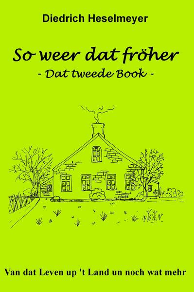 Fröher harren de Minsken hier up 't Land doch vööl mehr Tied as vandaag. Dat heet, se leten sük Tied. Man sull menen, dat weer nett annersum west. In de Buurkereen gaff dat domaals vööl Arbeid, de van Hand maakt worden muß. Dat wull ok ja all sien Tied hebben. Dor weer ja nix, wat hör drieven dee. Dat Woord 'Terminkalender' weer vör de Lüü een Frömdwoord. Bi all hör Arbeid harren se ok noch Tied, een Woord mitnan-ner to proten, wenn se sük unnerwegs truffen of wenn se nananner to gungen. Bi een Avendvisiet weer dat Gespreek faken över oll Tieden. Ik hebb denn immer heel interesseert tohöört un mag dor nu noch geern van vertellen. Faker wurr ik denn dorup anproot, all dat doch to Papier to brengen. Dat hebb ik nu ok daan. Ik hebb Vertellses un Riemsels na wahr Begevenheiten un na egen Beleven upschreven un ok wo de Arbeid in de Buurkeree un annerswor vör sük gung un handhaavt wurr. Een paar Döntjes un Staaltjes sünd ok to lesen. Ik hoop, dat ik mit dit Book een bietje dorto bidragen kann, dat de 'Oostfreeske Taal' noch lang erhollen blifft. Diedrich Heselmeyer