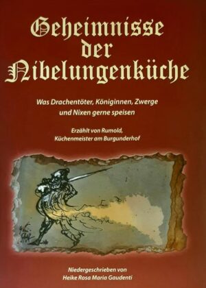 In diesem Themen-Kochbuch geht es um die Küche zur Zeit der Nibelungen. Wie sah sie aus, wie kochten und konservierten die Menschen zur damaligen Zeit ihre Nahrungsmittel? Praktiken wie der Bau einer Erdmiete oder das Fermentieren von Gemüse sind aufgeführt. Doch darüber hinaus bekommen die Helden der damaligen Zeit ihr ganz persönliches Menü, ganz gleich ob Krimhild, Hagen oder der Drachentöter Siegfried. Detailierte Rezepte lassen den Leser ahnen, welche Vorlieben die einzelnen Protagonisten haben. Der Künstler Genia Chef hat das gesamte Nibelungelied in Bildern dargestellt, von denen sich viele im Buch wiederfinden.