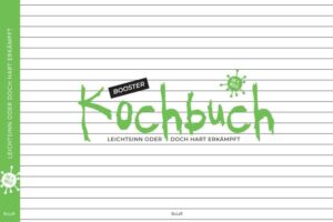 Die Beta-Variante ... des Corona-Kochbuches von 2021 ist da! Das Booster-Kochbuch verbreitet sich eventuell genauso rasant wie die erste Variante. Erneut ansteckend und der Verl(k)auf ist unabsehbar. Kontrolle und genaues Abwägen der Zutaten sind wichtiger denn je. Kleinste Abweichungen beeinträchtigen das Endergebnis. Zu hitzig und schnell entschieden, wird man gnadenlos vom Ergebnis überrascht. Schmecken kann‘s trotzdem. Guten Appetit wünscht das RKI (Richtiges Koch-Institut)