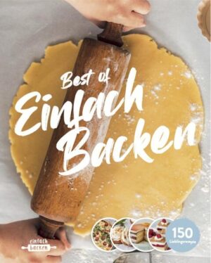 150 Lieblingsrezepte Werde Teil von Deutschlands größter Back-Community! In diesem Buch findest du das „Best of“ von einfachbacken.de - 150 Lieblingsrezepte für Familie & Freunde oder einfach für zwischendurch. Ob Kuchen, Torten, Brote oder Brötchen: Hier findest du für jeden Geschmack und jede Gelegenheit das richtige Rezept. Dank einfacher Schritt-für-Schritt-Anleitungen und Profi-Tipps gelingt dir garantiert ein perfektes Backergebnis.