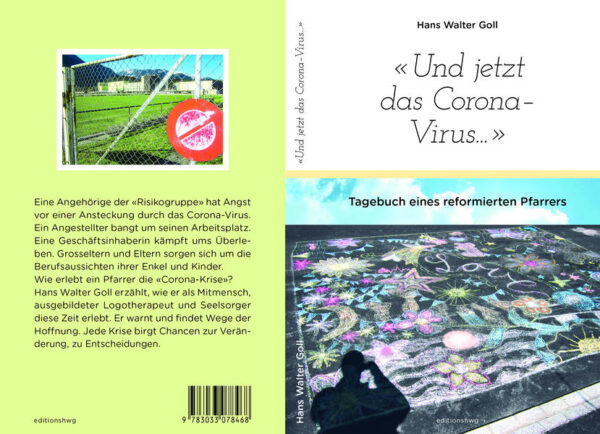 Das Buch ist als Tagebuch aufgebaut und schaut in vielfältiger Weise auf die Monate März bis Mai 2020 zurück, die im Zeichen der Pandemie des Corona-Virus standen. Mit den Worten des berühmten Theologen Karl Barth hat der Autor die «Bibel und die Zeitung» gelesen. Er ist reformierter Pfarrer und logotherapeutischer Berater (NDS HF) nach Viktor Frankl . Er möchte in dieser Krisenzeit Trost und Mut vermitteln. Das Buch will zum Nachdenken anregen und zu neuem Suchen nach Werten und Einstellungen. Das Buch berichtet auch von vielen stillen Heldinnen und Helden. Ihnen ist es gewidmet.