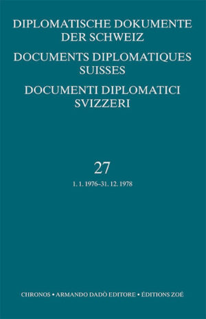 Diplomatische Dokumente der Schweiz / Documents diplomatiques suisse / Documenti diplomatici svizzeri | Sacha Zala
