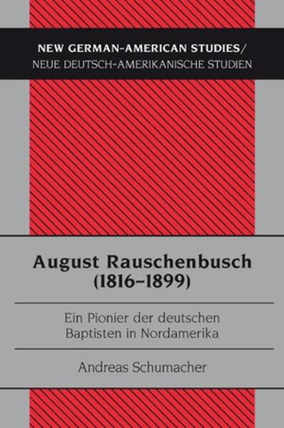 Der vorliegende Band der Reihe «New German-American Studies» erörtert anhand der Lebensgeschichte des gebürtigen Westfalen August Rauschenbusch und unter Anwendung gängiger Methoden der deutsch-amerikanischen und transatlantischen Geschichtsschreibung das Schicksal eines deutschen Amerikaauswanderers im 19. Jahrhundert. August Rauschenbusch migrierte 1846 als protestantischer Missionar nach Missouri und hatte später eine angesehene Stellung als Professor und Ausbilder von Predigern an einem deutschsprachigen theologischen Seminar im Staat New York inne. Der Verfasser rückt durch seine Untersuchung der Biographie eines deutschen Theologen und Einzelauswanderers in den USA heute vergessene oder bisher weitgehend vernachlässigte Forschungsfelder deutsch-amerikanischer Geschichte wieder ins Bewusstsein.