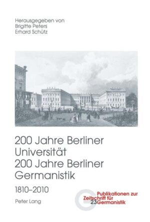 200 Jahre Berliner Universität- 200 Jahre Berliner Germanistik- 1810-2010 | Bundesamt für magische Wesen