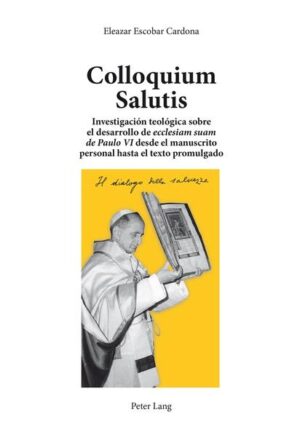 Esta disertación teológica no solamente estudia el desarrollo histórico del «diálogo» en el magisterio de los Papas recientes de Paulo VI a Benedicto XVI, sino que responde, sobre todo, al deseo intenso de una iluminación dogmática del «diálogo», como lo pide también Juan Pablo II en la Prefazione a la publicación del Manuscrito de Ecclesiam Suam. El autor a anza su tesis en el rico terreno que le ofrece la rara ocasión de la publicación del facsímil de la Encíclica, y se dedica, entonces, a profundizar en la reflexión personal de Paulo VI durante el proceso de la composición de su primera Carta hasta la promulgación del texto. Dotada de un rico apéndice documental, como la publicación por primera vez de las notas previas a la Encíclica del diálogo, diligentemente reproducidas desde el manuscrito de Paulo VI, la tesis nos presenta la eclesiología dialógica desde las primeras ideas que nacen en la mente de Paulo VI hasta el texto impreso y percibe el proceso de su composición gradual como un desafío inevitable para la reflexión dogmática. Es una disertación teológica de las mejores en estos últimos tiempos, respira en el amplio espíritu de Paulo VI e interroga la praxis eclesial del momento.