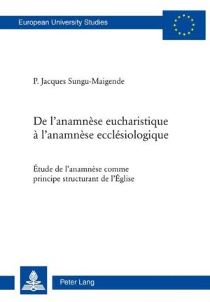 Ce livre présente le fruit d’une recherche scientifique approfondie autour d’un thème si important et fondamentale de la foi chrétienne à savoir l’eucharistie. Ce thème est étudié ici dans une de ses dimensions capitales qui est l’anamnèse qui n’est pas seulement comprise comme commémoration d’un passé mais comme une actualisation de la présence réelle du Christ dans les deux grandes parties de la célébration eucharistique : la table eucharistique et la table de la Parole. Agencement intéressant dans l’articulation de ce travail que l’auteur adopte expressément pour marquer l’originalité de ses recherches. La célébration eucharistique, mémoire du Christ, devient en même temps mémoire de l’Église et moteur régulateur de l’Église, de sa structure et de sa vie.