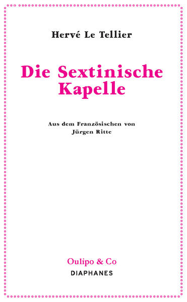 In doppelter Reverenz sowohl an Arthur Schnitzlers Reigen wie auch an Harry Mathews’ Die Lust an sich versetzt Hervé Le Tellier das erotische Karussell in vergnügliche und wohltuend unverklemmte ­Drehung. Die in guter oulipotischer Manier permutierten ­Arrangements von dreizehn Frauen und Männern bilden ein frivoles Rondo ­wechselnder Paarläufe und ­heiter-skurriler Geschlechtsakte. Dem Rhythmus der Sextine folgend entfaltet Le Tellier einen kunstvollen Fries des Sexes.