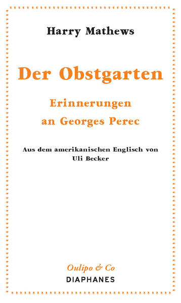 Den Stil von dessen Buch »Je me souviens« wählend erinnert sich Harry Mathews an seinen verstorbenen Freund Georges Perec und zeichnet ein zärtliches Bild gemeinsam erlebter Tage und Stunden. Die von großer Intimität getragene Trauer­arbeit macht den Text zu einem literarischen Juwel, das nahe Einblicke in die Person des großen Autors und Freundes gewährt.