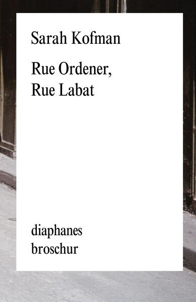 Der Vater, Rabbiner in der Rue Ordener in Paris, der von der Gestapo abgeholt und in Auschwitz ermordet wird