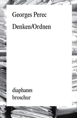 In »Denken/Ordnen«, seinem letzten Buch, forscht Georges Perec den kleinen Privat-Bürokratien nach, die jeder Einzelne entwickelt, um die Dinge der Welt zu versammeln, zu zerlegen und zum Verschwinden zu bringen: Anleitungen, Übungen, Listen, Methoden