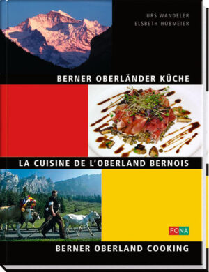 Das Berner Oberland ist entgegen seinem Ruf, äusserst traditionell und etwas behäbig zu sein, ein Ort, an dem kulinarisch immer wieder Entdeckungen gemacht werden können. Erstklassige Produkte und der wache Oberländer-Geist bestimmen, was auf den Tisch kommt. Einerseits sind da die typischen Erzeugnisse aus der Alpwirtschaft, welche dank ihrer Natürlichkeit punkto Inhaltsstoffe und Ökobilanz unübertroffen sind. Andererseits gedeihen in den unteren, klimatisch bevorzugten Lagen Gemüse und Obst, die in der Küche für Abwechslung und Frische sorgen. Und immer wieder reifen oder landen im Berner Oberland Meisterköche. Urs Wandeler ist jung und auf dem besten Weg dazu, einer zu werden. Seine Interpretation der Oberländer-Küche ist ein Highlight für Geniesser. Und Elsbeth Hobmeiers Texten ist zu verdanken, dass man nach der Lektüre des Einführungsteils weiss, warum hier alles so unübertrefflich gut schmeckt und wie man zu den Produkten kommt.