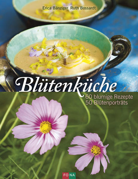 Aromenvielfalt und Augenweide Blüten auf dem Teller erfreuen sich steigender Beliebtheit. Essbare Blüten von Garten- und Wildblumen sind für das Auge eine Wohltat und schmeicheln dem Gaumen. Im umfassenden Ratgeber und Kochbuch werden 50 Blüten porträtiert und 60 blütenleichte Rezepte fotografisch stimmig serviert. Blumen essen? Nie! So reagieren manche. Aber kaum wird es konkreter, macht die anfängliche Abwehr einem Erstaunen Platz: Da gibt es schon so vieles, was wir längst genüsslich verzehren. Gefüllte goldgelbe Zucchiniblüten, blauer Borretsch, eine feurige Kapuzinerblüte oder duftender Holunderblütensirup gehören längst zum kulinarisch Gewohnten. Es gibt aber noch viel mehr zu entdecken! Das Aromatisieren und Dekorieren von Speisen mit Blumen und Blüten war schon in der Antike äusserst beliebt. Zuerst waren es Sterneköche, die diese Tradition wieder pflegten und mit Blüten eine eigene kulinarische Handschrift entwickelten. Dann eroberte die sinnliche Blütenküche auch die Alltagsküche. Blüten zaubern einen Hauch Paradies auf den Teller und ins Glas. Blüten schmecken unterschiedlich, mal samtig-blumig, schokoladig, würzig-säuerlich, scharf, kresseartig, pfefferig, nach Pilzen. Dieses Kochbuch mit grossem Botanikteil haben zwei Fachfrauen verfasst, die schon seit vielen Jahren Erfahrungen mit der Welt der Blumen und Blüten sammeln. Der Ratgeber ist der Einstieg in die faszinierende Welt der Blüten. Nebst Rezepten, vom Aperitif bis zum Dessert, gibt es auch Basics wie Essig, Sirup und Butter, welche ganzjährige duftende Aromen garantieren. Im ausführlichen Lexikonteil werden 50 Wild- und Gartenblumen in Wort und Bild porträtiert: Anbau, Saison, allgemeine Verwendung, kulinarische Eigenschaften. Aus dem Inhalt Botanik und Geschichte Ein Blick in die Geschichte Blüten in der Küche anderer Länder Achtung, Giftpflanzen Ernte und Bezugsquellen Das Haltbarmachen von Blüten Essbare Blüten Begonie, Chrysantheme, Cosmea, Dahlie, Kornblume, Lavendel, Löwenmäulchen, Malve, Mohn, Nachtkerze, Veilchen, Yucca, Zitronenblüte usw. Rezepte Ziegenkäse im Zucchini-Speck-Mantel, Thunfischpastete auf Klettertrompetenblüten, Eier-Cottage-Cheese-Tatar mit Gewürztagetes, Spaghetti mit Taglilienknospen und Krevetten, Lammspiesschen mit Ofenkartoffeln, Frische Feigen mit Rosenschaum, Zitronentarte mit Verveine, Quarktorte mit Ananas-salbei, Duftrosenwein mit Erdbeeren, Blütenwasser, Eingezuckerte Blüten, Löwenzahnblütenhonig usw.