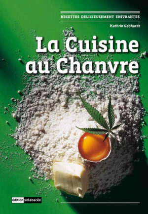 On assiste actuellement au retour du chanvre, cette plante millénaire aux vertus tant agricoles que médicinales. En cuisine aussi, il est possible de bénéficier de ses propriétés bien spécifiques. La pâtissière berlinoise Kathrin Gebhardt montre dans ce nouveau classique enrichit comment avec la résine, les fleurs et les graines de chanvre, vous pourrez confectionner des pâtisseries raffinées, des tartes, de délicieuses bouchées salées ou sucrées à déguster chaudes ou froides, ainsi que diverses boissons. De nouvelles recettes de cuisine et de pâtisserie sans gluten viennent compléter les 73 recettes traditionnelles mais aussi un dialogue sur l’alimentation sans gluten et la maladie cœliaque. Pour compléter, deux médecins, le Dr Franjo Grotenhermen et le Dr Jean Grandjour, nous détaillent clairement la pharmacocinétique du THC (comment il évolue dans l’organisme) ainsi que la valeur nutritive des graines de chanvre.