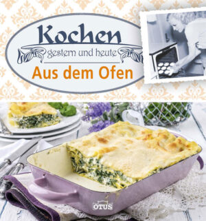 Braten, Aufläufe, Gebäck … – was uns heute so leicht und selbstverständlich erscheint, war früher stets etwas Besonderes. Erforderte z. B. das Braten einer gedämpften Ente mit Kastanien im holzbefeuerten Ofen noch zu Urgroßmutters Zeiten viel Erfahrung, können wir für unser heutiges Erbsenpüree mit zarter Entenbrust die moderne Technik und auch verschiedene Garmethoden wie das Niedrigtemperaturgaren nutzen. Ob früher oder heute – Deftiges mit Fleisch und Fisch, gratinierte Gemüsegerichte und Vegetarisches sowie süße Aufläufe und Desserts sind immer eine Gaumenfreude!