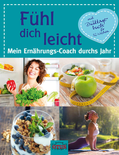 Mit Ihrem persönlichen Ernährungscoach rund ums Jahr zu Ihrem Wohlfühlgewicht! Motivations-, Wellness- und Ernährungstipps, Fitness- und Entspannungsübungen sowie leichte Rezepte sorgen für müheloses Gelingen. Zudem erhalten Sie Anregungen zur Vorbereitung einer Diät, und wie Sie Ihr neues Gewicht langfristig halten können. Und das Beste dabei ist: Sie haben genug Platz, um Ihre Abnehmerfolge, sportlichen Leistungen, persönlichen Erfahrungen und Stimmungen festzuhalten. Einen schnellen Überblick über Ihre Fortschritte verschafft Ihnen eine individuelle Erfolgskurve, die Sie monatlich erstellen können. So wird das Abnehmen ein Leichtes und Sie beginnen jeden Tag Ihrer Diät mit Freude und Motivation!