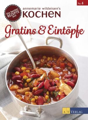 Ob mild oder pikant, als Ragout mit Fleisch oder nur mit Gemüse, schön geschichtet oder mit Käse überbacken: Eintöpfe und Gratins sind beim Sparen von Küchengeschirr Meister. Und zudem lassen sich immer wieder neue reichhaltige und köstliche Kombinationen entdecken. Erfolgsautorin Annemarie Wildeisen hat für diese neue Kochbuchreihe die schönsten Rezepte aus ihrer Zeitschrift KOCHEN zusammengestellt.