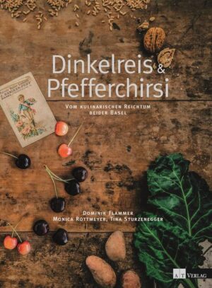 Welches Gericht steckt hinter den »Laubfröschen«, was ist ein »Lummelbraten«? Wie unterscheiden sich rote von gelben Lauber-Kirschen und warum war die Brotkultur von Stadt und Landschaft Basel von Urgetreiden wie Dinkel und Einkorn geprägt? Gemüsesorten, wie sie über Jahrhunderte für die Bauerngärten beider Basel regionaltypisch waren, werden allmählich wiederentdeckt: Mangold, Erbsen, Pastinaken oder Ackerbohnen. Nicht zu verkennen die vielseitigen Gebäcktraditionen, von der Fastenwähe bis zum Liestaler Uffertsweggen. Bauern und Produzenten haben das Potenzial erkannt, das im Anbau, der Zucht oder der Produktion von Nischenprodukten steckt. Sortenrein vermarktete Kirschen gehören ebenso dazu wie der Anbau von Amarant oder Urdinkel oder die Herstellung hochwertiger Bio-Öle. Spitzenköche aus Stadt und Land präsentieren gemeinsam mit Bäuerinnen und leidenschaftlichen Köchinnen aussergewöhnlich kreative wie auch traditionelle Rezepte.