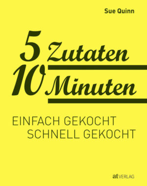 Im Handumdrehen und ohne grossen Aufwand eine köstliche, frische Mahlzeit auf den Tisch bringen? Das geht tatsächlich! Dieses Buch zeigt in 160 Rezepten, wie die simple Turboküche funktioniert. Clever gewählte Produkte, die im Nu garen und viel Aroma bringen, sind die Basics der schnellen Küche (z. B. Frischteigwaren, tiefgefrorenes Gemüse und Früchte, würzige Saucen, Dosentomaten und qualitativ hochwertige Brühen). Pro Rezept werden nicht mehr als fünf Hauptzutaten benötigt: Sie sind im Buch alle abgebildet, und die entsprechende Mengenangabe steht gleich dabei. Die Anleitungen sind kurz, klar strukturiert und einfach nachvollziehbar. Zeitsparende Kochtechniken sorgen dafür, dass das Essen in 10 Minuten auf dem Tisch steht. Das ideale Kochbuch für Kochanfänger und alle, die keine Zeit zum Kochen haben.